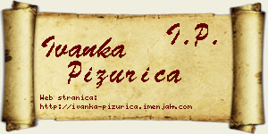 Ivanka Pižurica vizit kartica